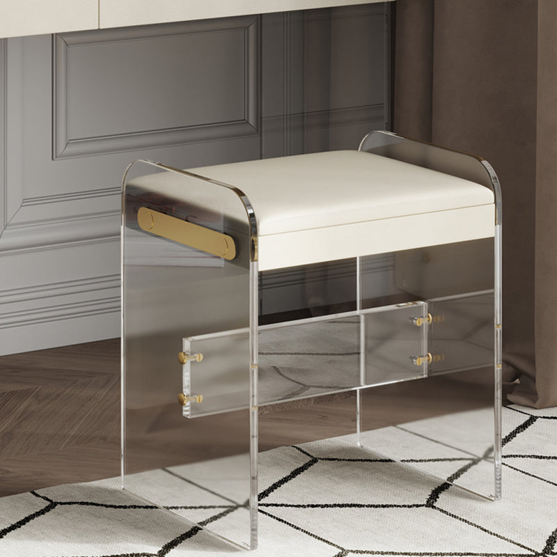 Glam leisteen bovenaankrandtafel Stoel Set massief houten make -upteller