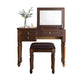 Solid Wood Vanity Dressing Table Traditional Flip-Top Makeup Vanity Desk