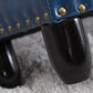 Moderno rettangolo pouf ottomane sedia in pelle finta ottomana con rivestimento per nailhead
