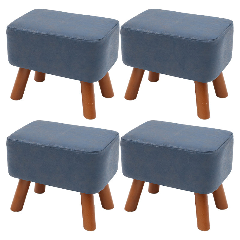 Contemporary Standard Stain Resistant Pure Color Leather Indoor Standard