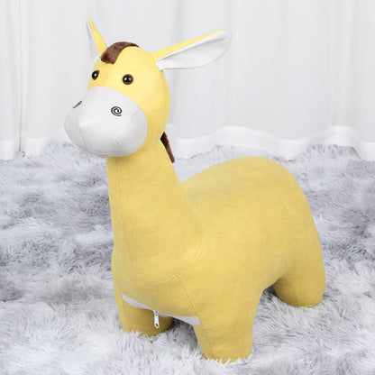 Moderno velluto pouf pouf contrasto colore colore asino sedia a forma di macchia resistente