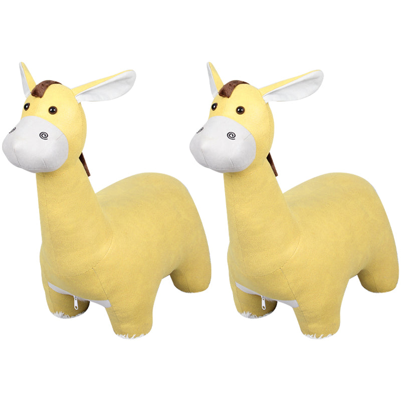 Moderno velluto pouf pouf contrasto colore colore asino sedia a forma di macchia resistente