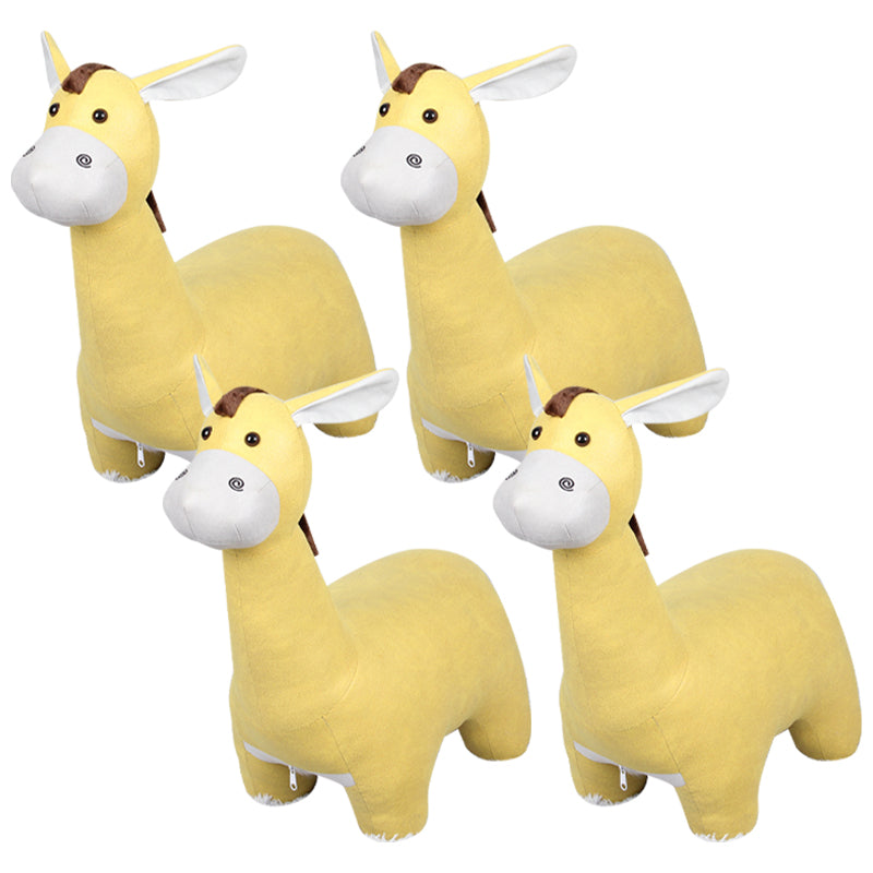 Moderno velluto pouf pouf contrasto colore colore asino sedia a forma di macchia resistente