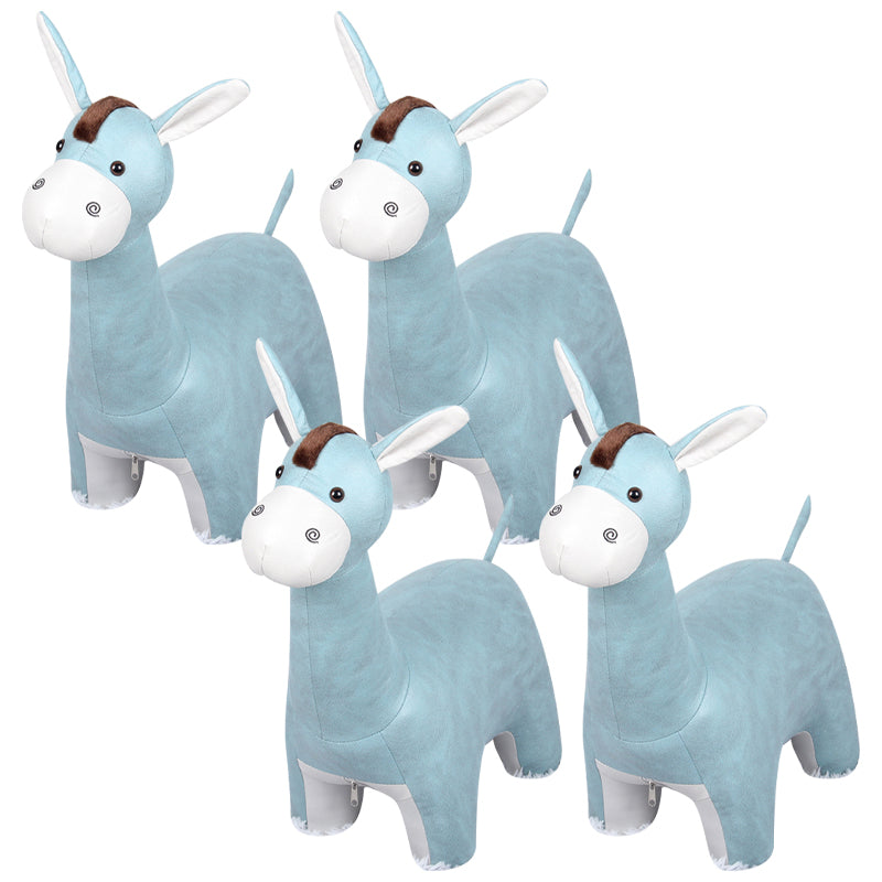 Moderno velluto pouf pouf contrasto colore colore asino sedia a forma di macchia resistente