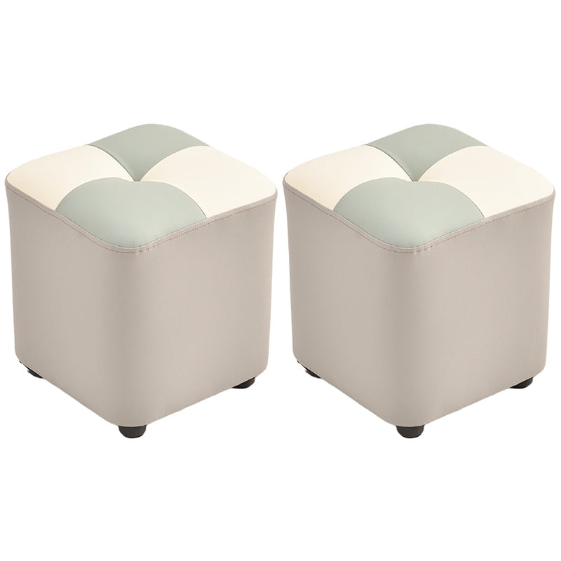 Moderne gele kubus waterbestendig kleurstuk leer binnenkubus