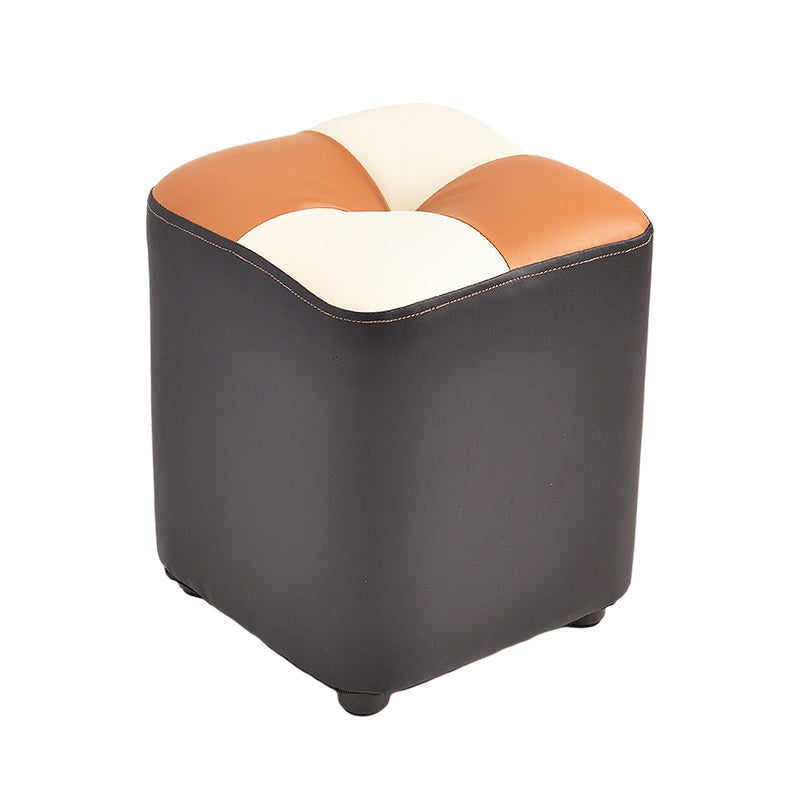 Moderne gele kubus waterbestendig kleurstuk leer binnenkubus