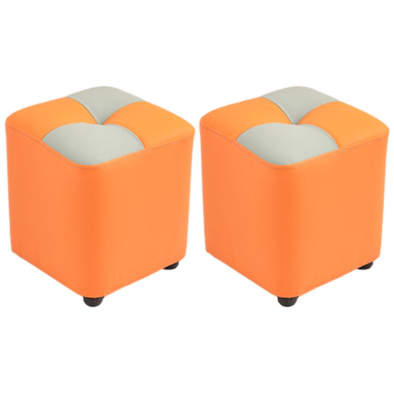 Moderne gele kubus waterbestendig kleurstuk leer binnenkubus