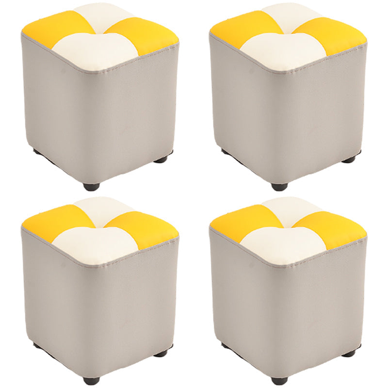 Cube jaune moderne Pièce de couleur résistante à l'eau