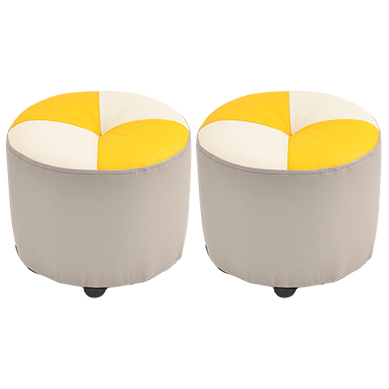 Moderne gele kubus waterbestendig kleurstuk leer binnenkubus