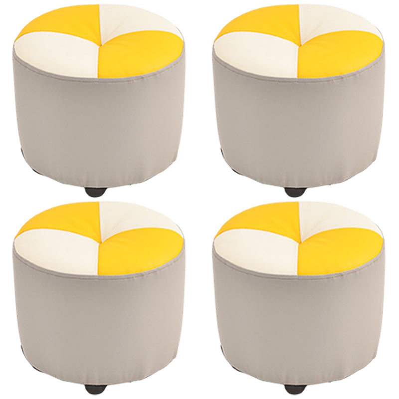 Moderne gele kubus waterbestendig kleurstuk leer binnenkubus