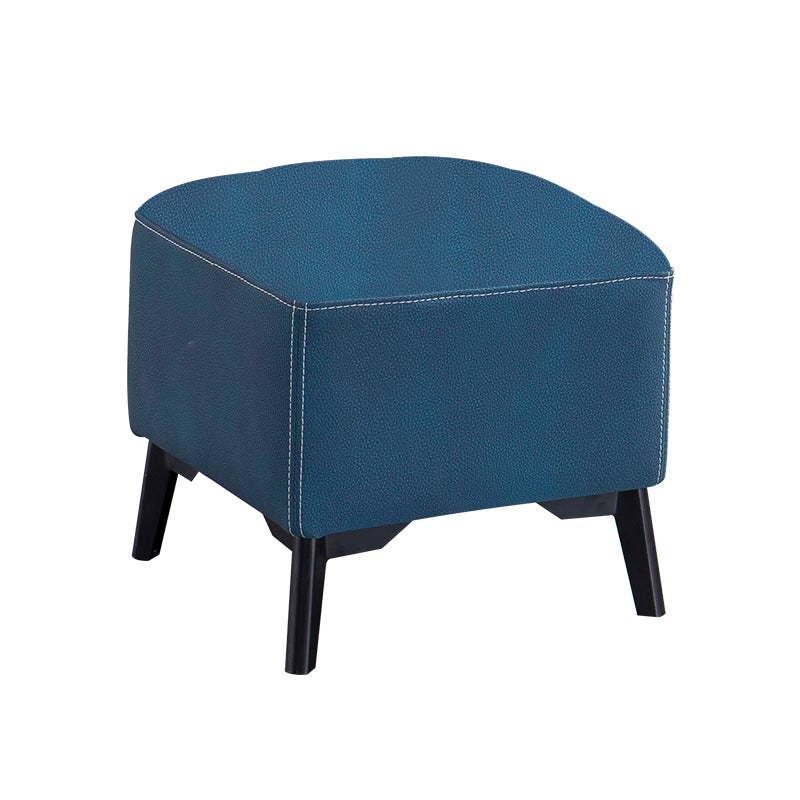 Contemporary Plain Chair Ottoman Plain Cotton Tufted Footstool Ottoman Clearhalo 'furn' 'furn_ottomans_poufs' 'Furniture' 'Living Room Furniture' 'Ottomans & Poufs' 'ottomans_poufs' 5771225