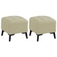 Contemporary Plain Chair Ottoman Plain Cotton Tufted Footstool Ottoman Off-White 2 Piece Set Yes Clearhalo 'furn' 'furn_ottomans_poufs' 'Furniture' 'Living Room Furniture' 'Ottomans & Poufs' 'ottomans_poufs' 5771237