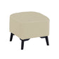 Contemporary Plain Chair Ottoman Plain Cotton Tufted Footstool Ottoman Off-White 1 Piece No Clearhalo 'furn' 'furn_ottomans_poufs' 'Furniture' 'Living Room Furniture' 'Ottomans & Poufs' 'ottomans_poufs' 5771239