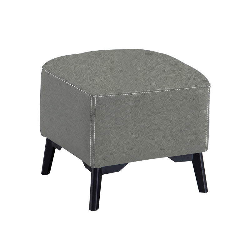Contemporary Plain Chair Ottoman Plain Cotton Tufted Footstool Ottoman Light Gray 1 Piece No Clearhalo 'furn' 'furn_ottomans_poufs' 'Furniture' 'Living Room Furniture' 'Ottomans & Poufs' 'ottomans_poufs' 5771245