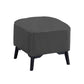 Contemporary Plain Chair Ottoman Plain Cotton Tufted Footstool Ottoman Dark Gray 1 Piece No Clearhalo 'furn' 'furn_ottomans_poufs' 'Furniture' 'Living Room Furniture' 'Ottomans & Poufs' 'ottomans_poufs' 5771257