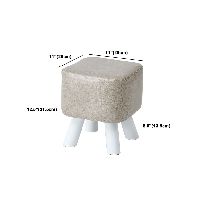 Modern Pure Color Standard Stain Resistant Leather Indoor Standard