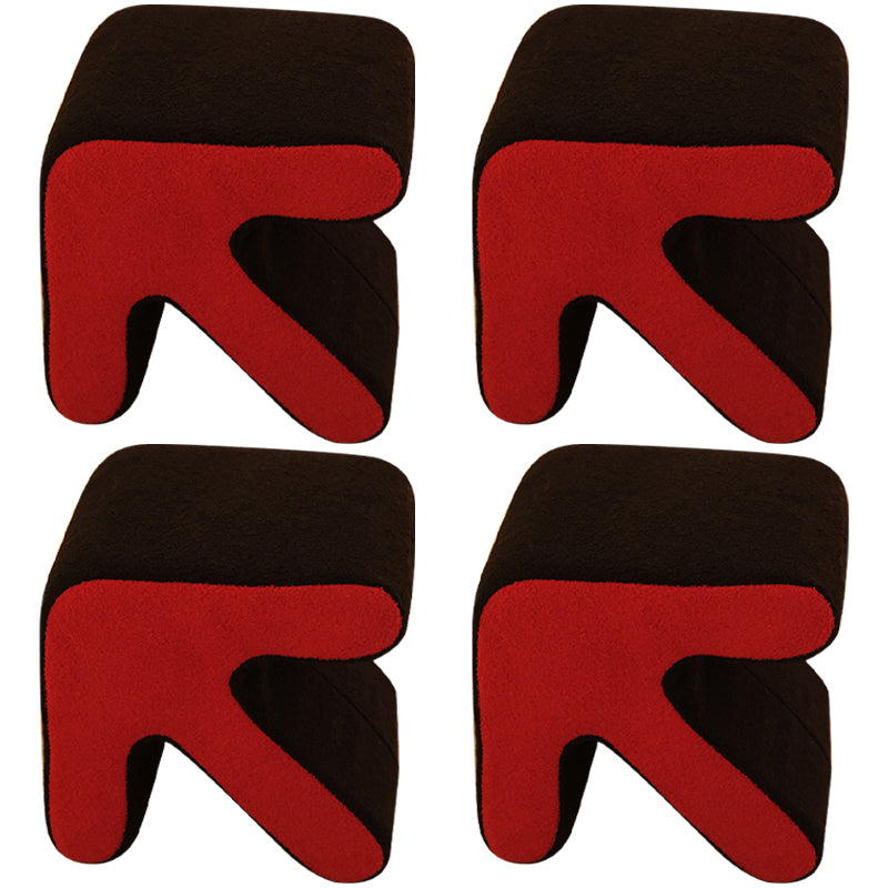 Contraste contemporáneo Color Pouf silla de terciopelo Fleuga Flecha Silla resistente a la lágrima Otomana