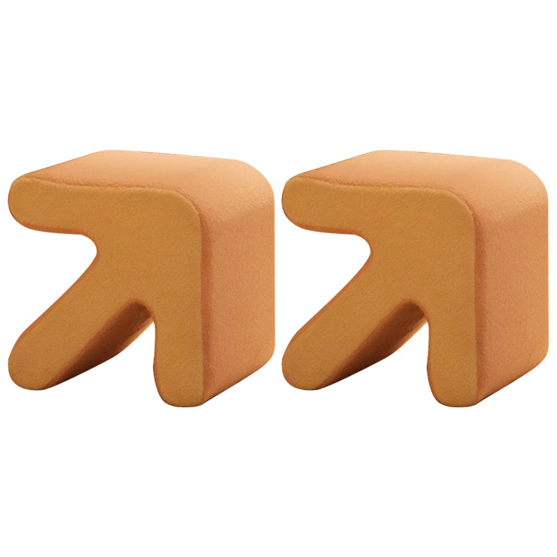 Contraste contemporáneo Color Pouf silla de terciopelo Fleuga Flecha Silla resistente a la lágrima Otomana