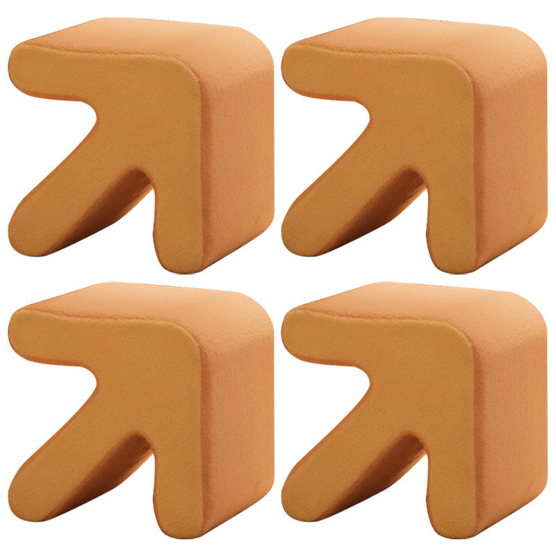 Contraste contemporáneo Color Pouf silla de terciopelo Fleuga Flecha Silla resistente a la lágrima Otomana