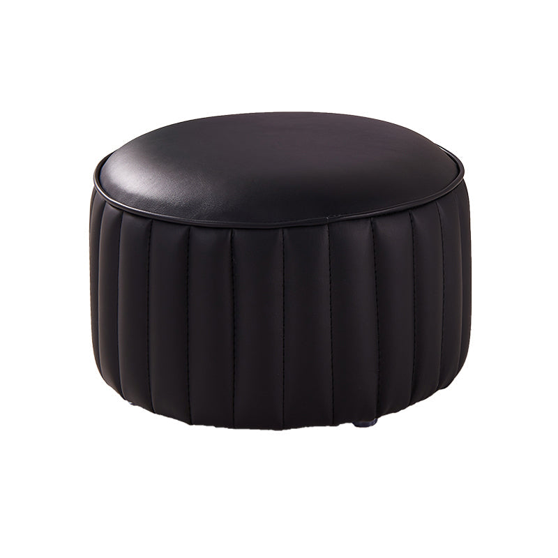 Couleur de pouf contemporain en faux cuir