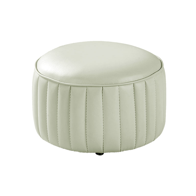 Couleur de pouf contemporain en faux cuir