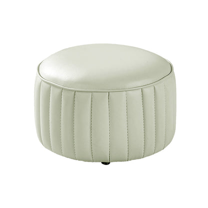Couleur de pouf contemporain en faux cuir