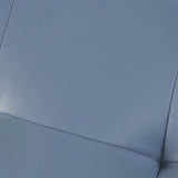 Dark Green Contemporary Pouf Pure Color Round Leather Indoor Pouf