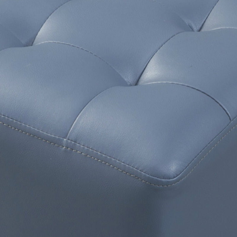 Pouf puro de color verde oscuro de color rojo de cuero redondo