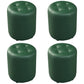 Pouf contemporain vert foncé pure couleur ronde cuir intérieur pouf