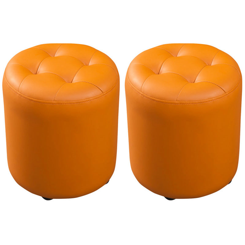 POUF CONTEMPOUNTERIO DARCO COURO PURO COLORE ROULO PETTURA IN IN INDITÀ POUF