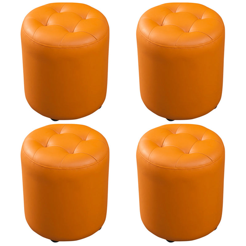 POUF CONTEMPOUNTERIO DARCO COURO PURO COLORE ROULO PETTURA IN IN INDITÀ POUF