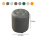 Pouf contemporain vert foncé pure couleur ronde cuir intérieur pouf