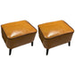 Contemporary Plain Pouf Ottoman Rectangle PU Leather Water Resistant Target Pouf Ginger 2 Piece Set Clearhalo 'furn' 'furn_ottomans_poufs' 'Furniture' 'Living Room Furniture' 'Ottomans & Poufs' 'ottomans_poufs' 5771694