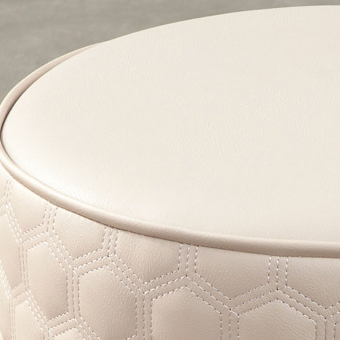 Wasserfestes Pouf Ottomane echtes Leder rundem moderner Osmanisch