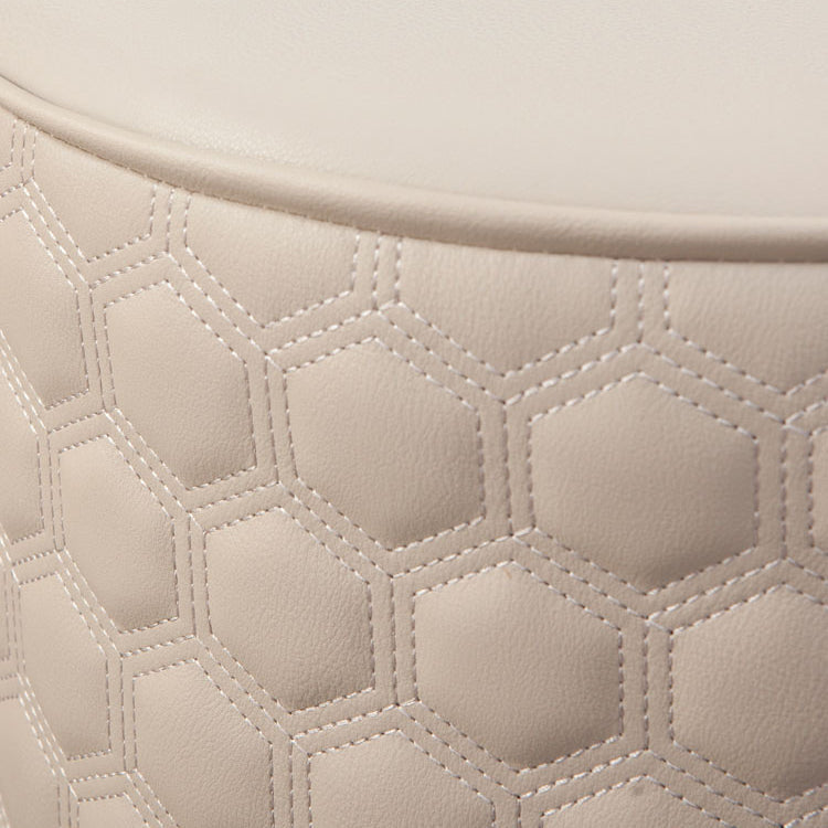 POUF RESISTENTE RESISTENTE Acqua Guida pelle rotonda rotonda solida ottomana