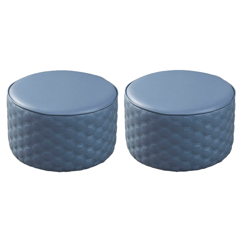 Wasserfestes Pouf Ottomane echtes Leder rundem moderner Osmanisch