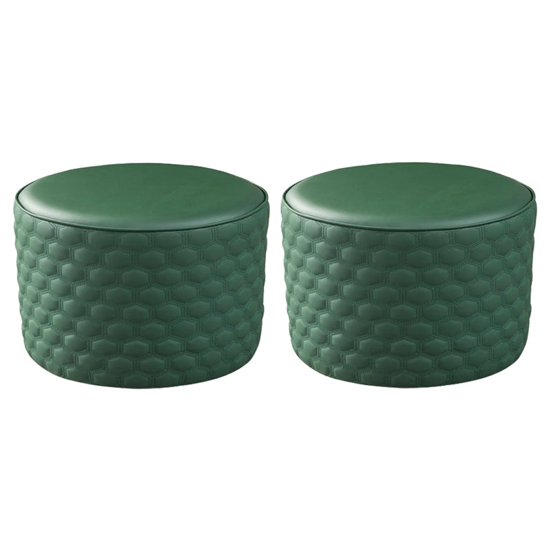 Wasserfestes Pouf Ottomane echtes Leder rundem moderner Osmanisch