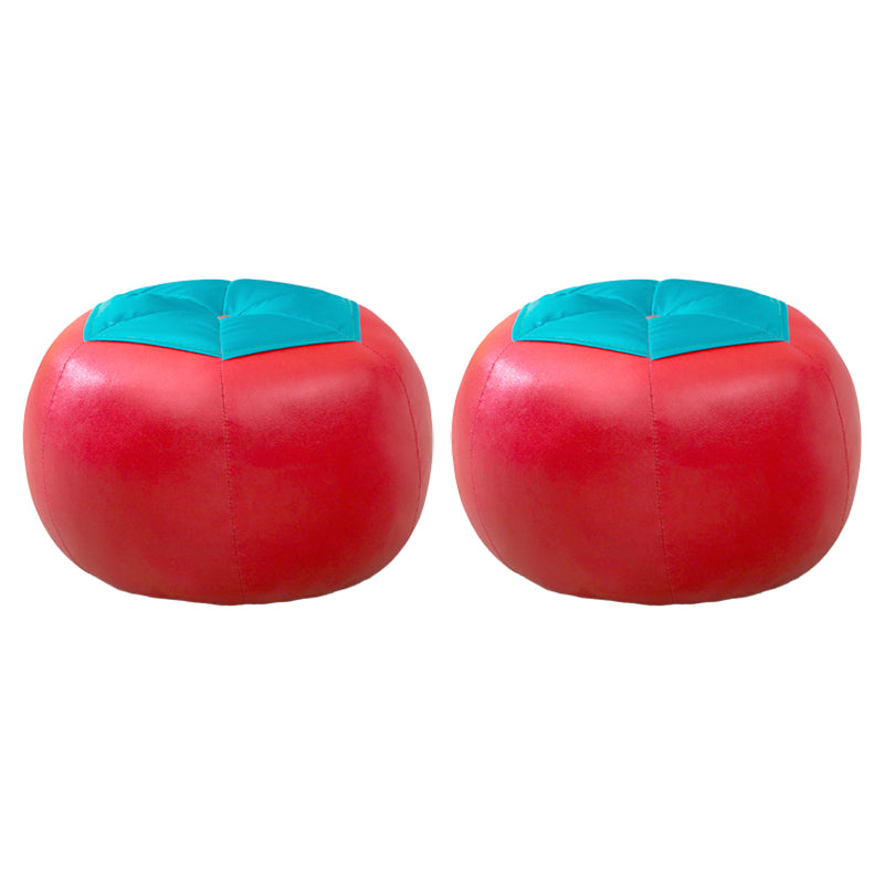 Ottoman moderno ottomane ottomano in finta pelle resistente alla macchia