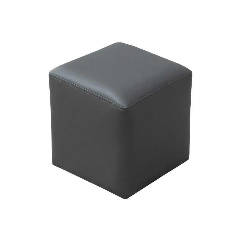 Moderne vlekbestendige Ottoman Modern Pure Color Leather Standard