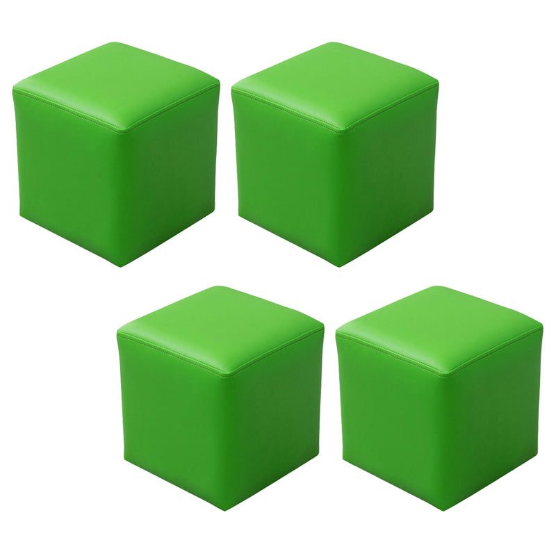 Moderne vlekbestendige Ottoman Modern Pure Color Leather Standard