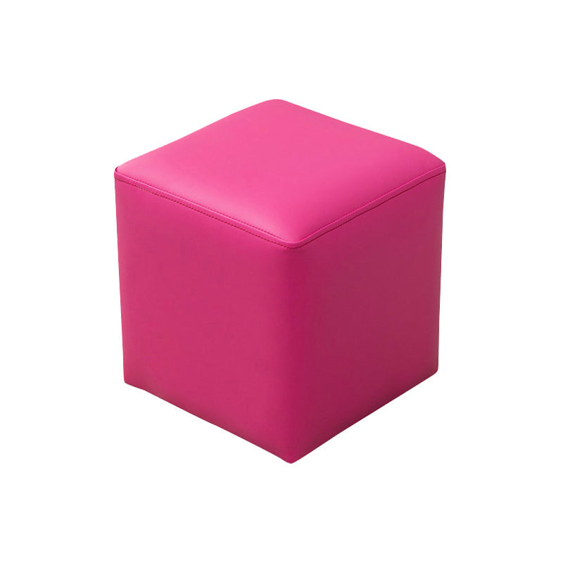 Moderne vlekbestendige Ottoman Modern Pure Color Leather Standard