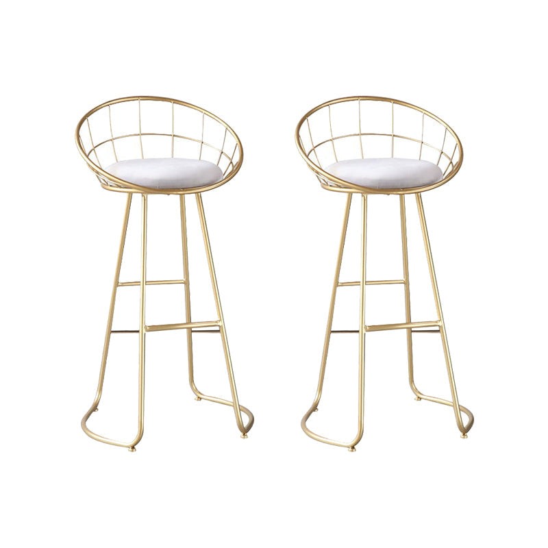 Finitura opaca contemporanea sgabello da bar in ferro footrest sgabello