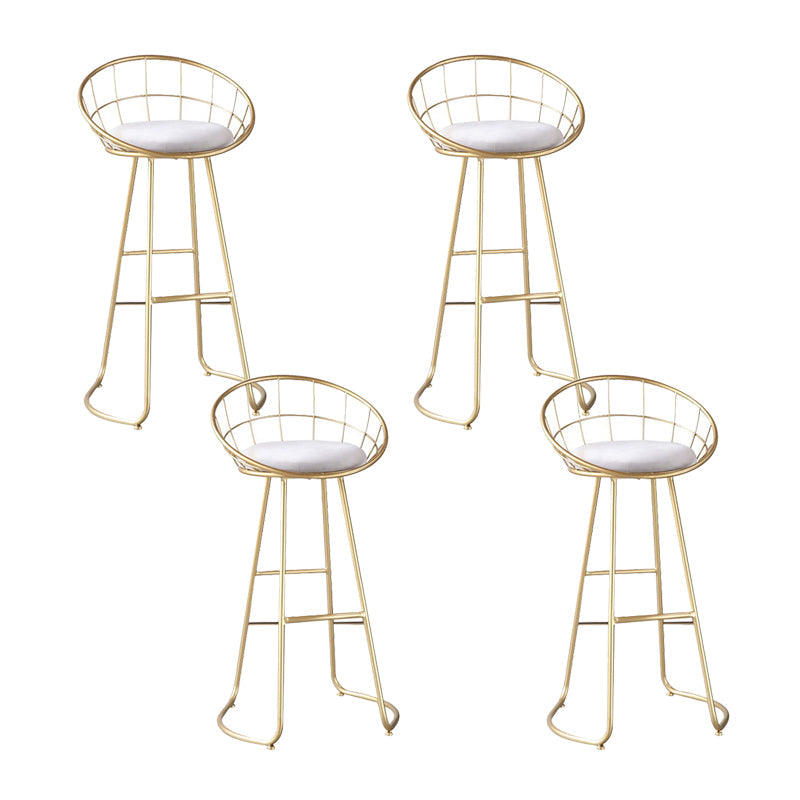 Finitura opaca contemporanea sgabello da bar in ferro footrest sgabello