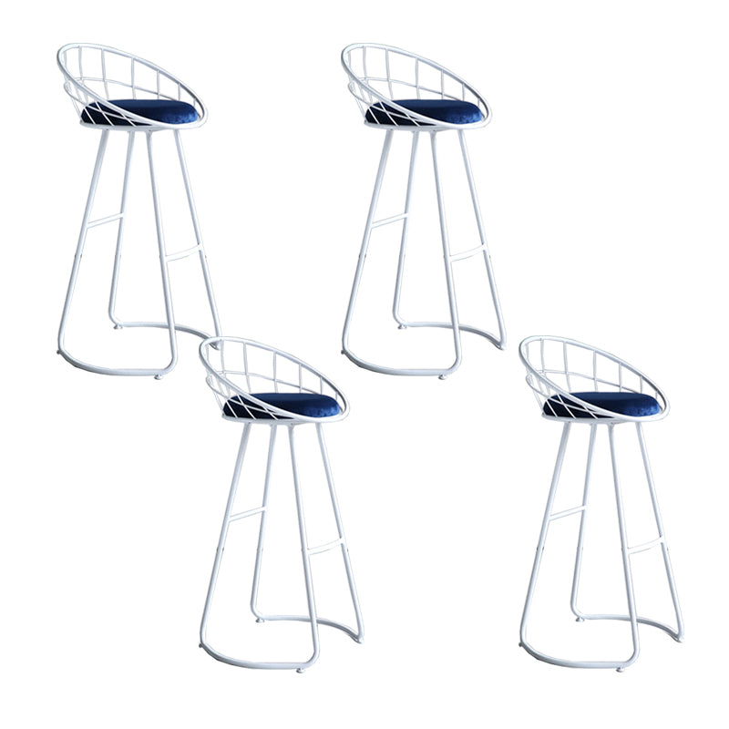 Finitura opaca contemporanea sgabello da bar in ferro footrest sgabello