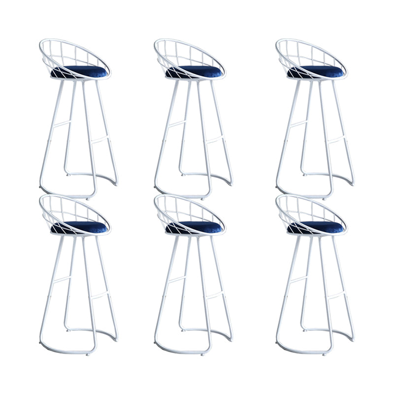 Finitura opaca contemporanea sgabello da bar in ferro footrest sgabello