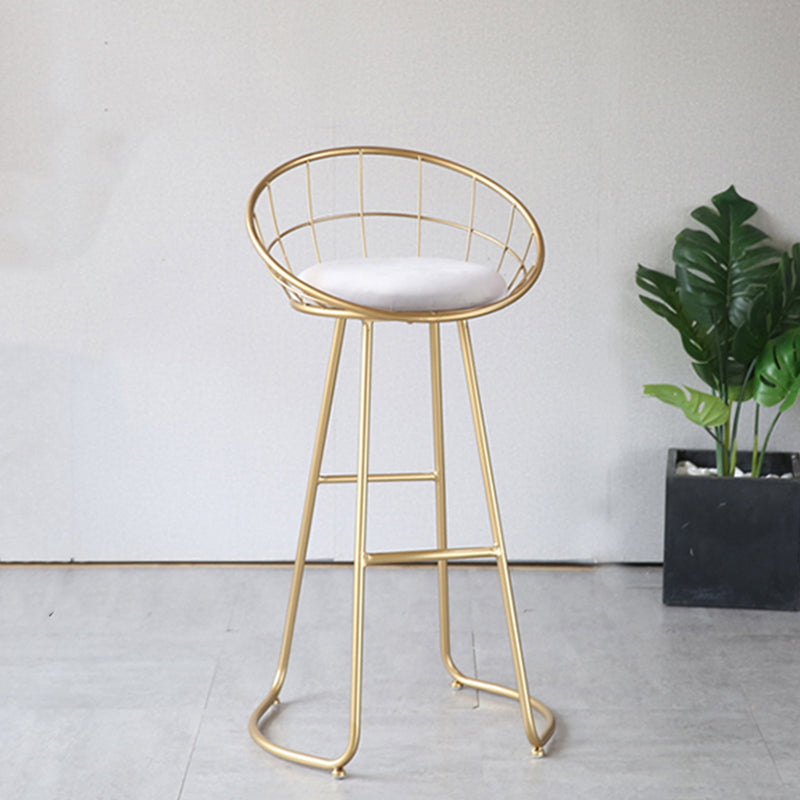 Finitura opaca contemporanea sgabello da bar in ferro footrest sgabello