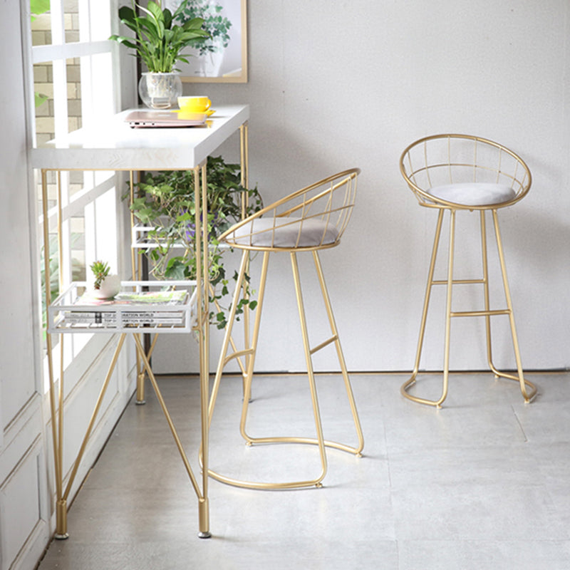 Finitura opaca contemporanea sgabello da bar in ferro footrest sgabello