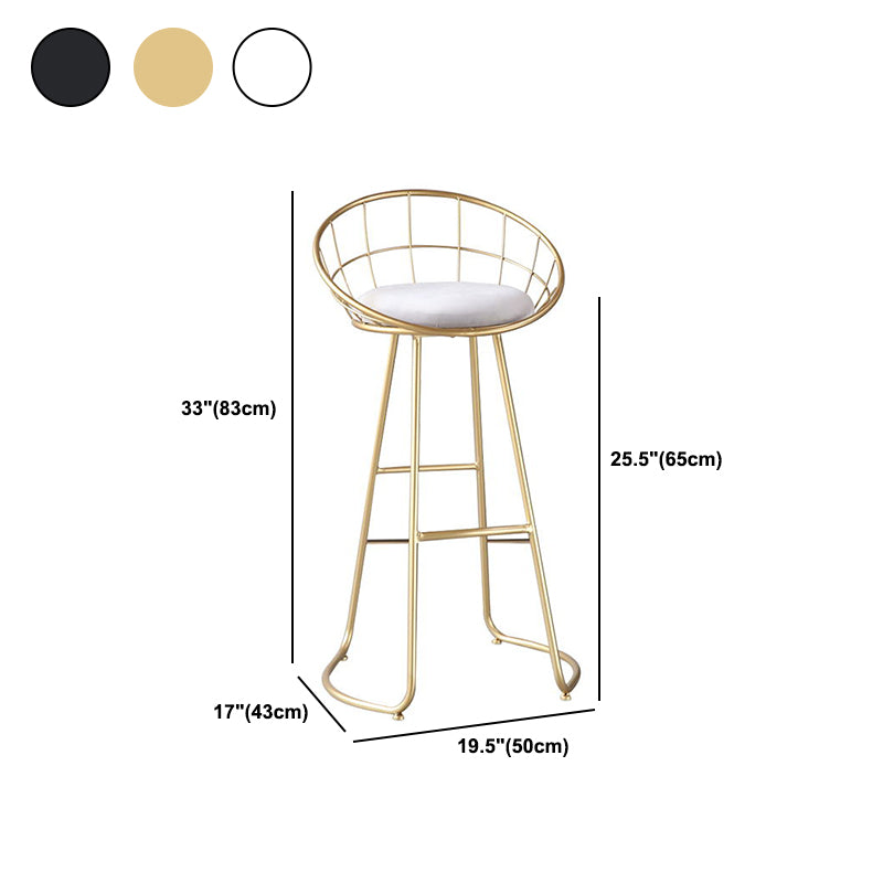 Finitura opaca contemporanea sgabello da bar in ferro footrest sgabello