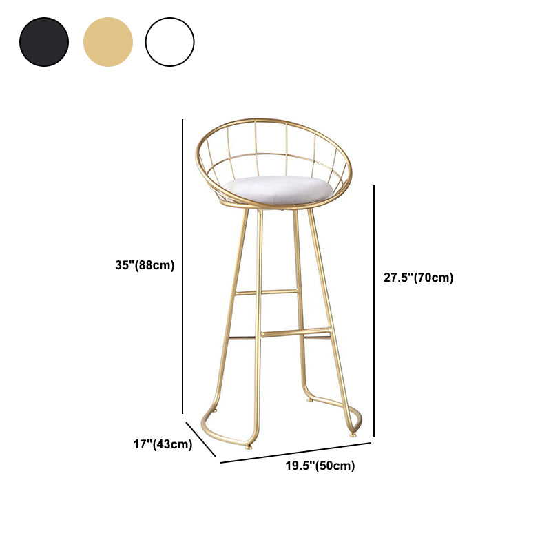 Finitura opaca contemporanea sgabello da bar in ferro footrest sgabello