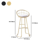 Tabouret de rattrapage de tabouret de bar de bar à finition mate contemporaine